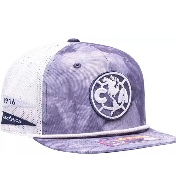 Fan Ink Club America 2023 Snapback Hat Purple and White - Picture 3 of 10